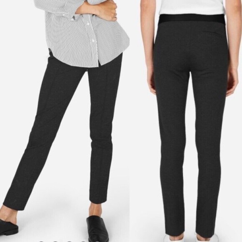 Everlane women's The Stretch Ponte Skinny Pants In Charcoal Size XS